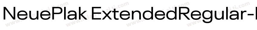 NeuePlak ExtendedRegular字体转换